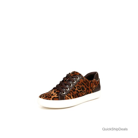 Leather Fashion Sneakers with Contour Cushioning Non-Slip Platform